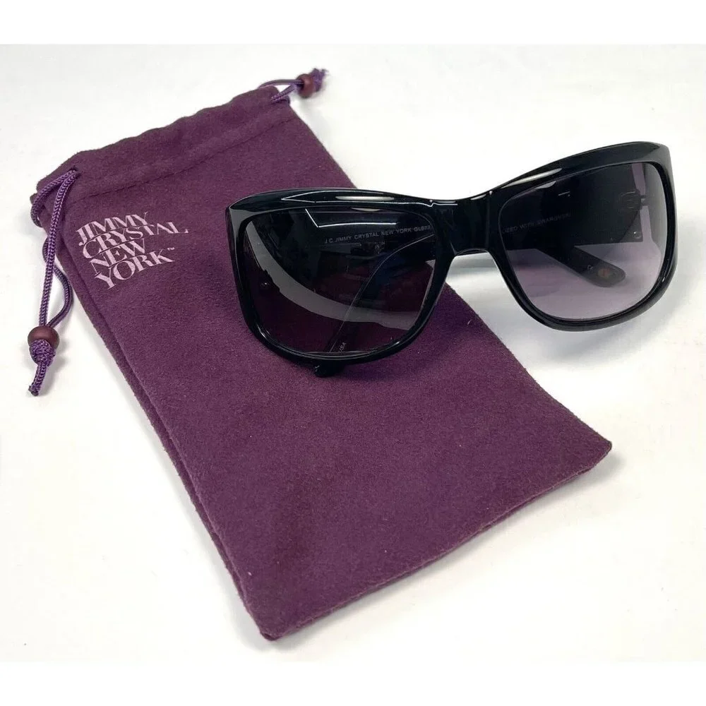 Jimmy Crystal Polarized Black Sunglasses - Picture 2 of 8